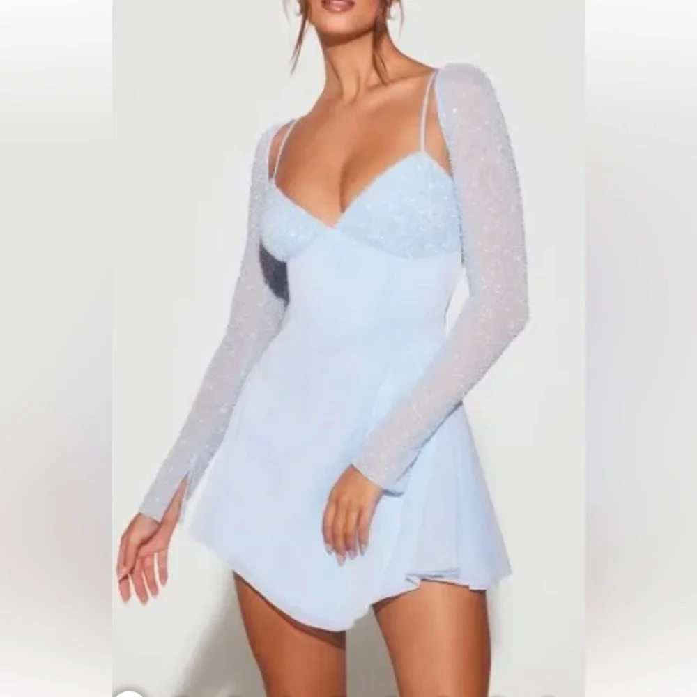 Oh Polly Naples Embelished Mini Dress - Picture 11 of 11